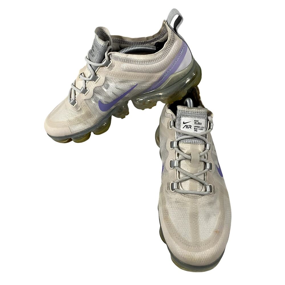 Nike Air VaporMax 2019 SE Grey Purple Agate Sneaker Shoes Womens Shoes Size 9.5